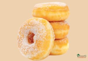 simple homemade doughnuts with powdered sugar